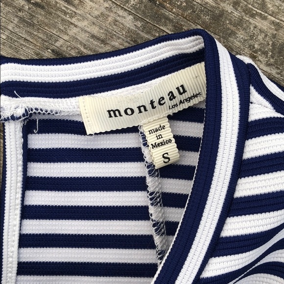 Monteau Los Angeles Nautical Stripe Dress - Picture 2 of 5
